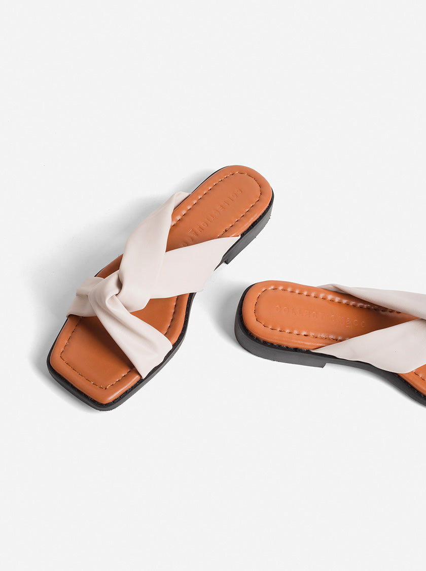 FILIA CROSS-OVER SANDAL - CREAM