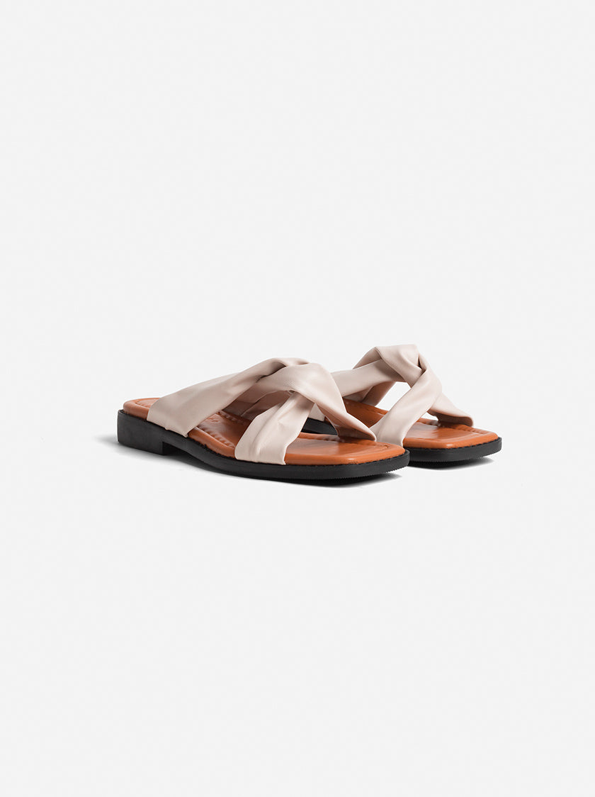 FILIA CROSS-OVER SANDAL - CREAM