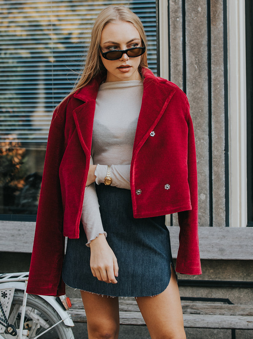 Raw Denim Skirt