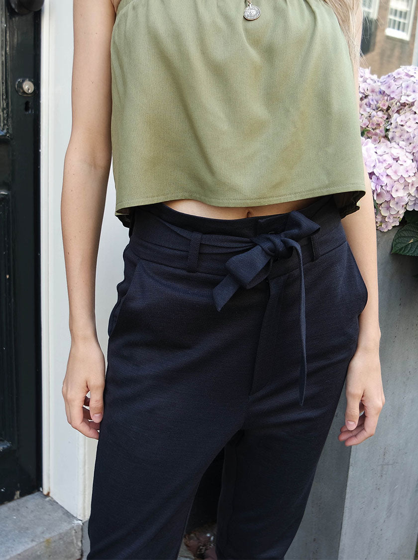 Ruffle Tube Top - Sage