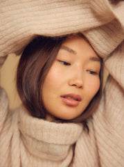 Ecru Wool Alpaca Turtleneck