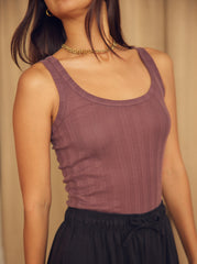 Ribbed Tank Top Lyocell