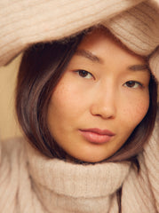 Ecru Wool Alpaca Turtleneck