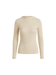 Long Sleeve Ribbed Top Lyocell
