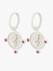 Thorns and Roses Earring Silver - Single Piece