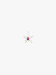 Cosmic Pink Stud Silver - Single Piece