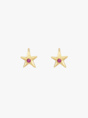 Cosmic Pink Stud Gold plated - Single Piece
