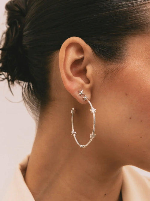Stardust Earring Silver - Pair
