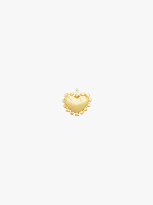 Eternal Heart Stud Gold Plated - Single piece