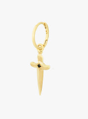 Sacred Sword Earring Gold Plated - Single Piece