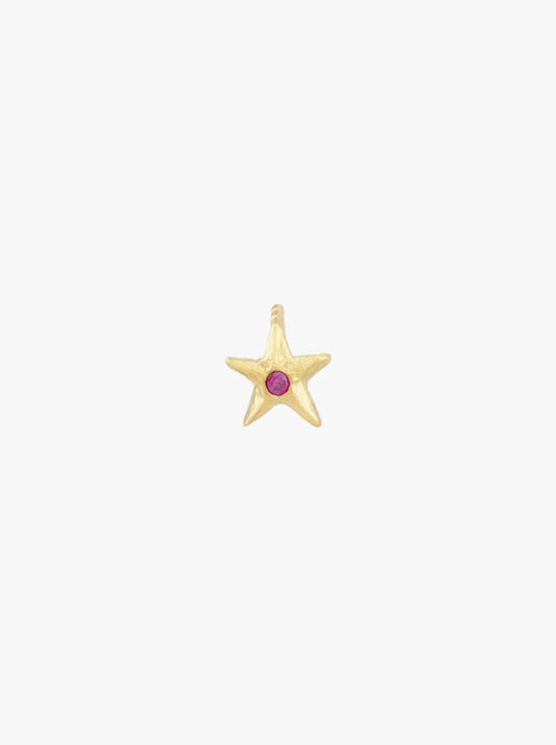 Cosmic Pink Stud Gold plated - Single Piece