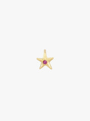 Cosmic Pink Stud Gold plated - Single Piece