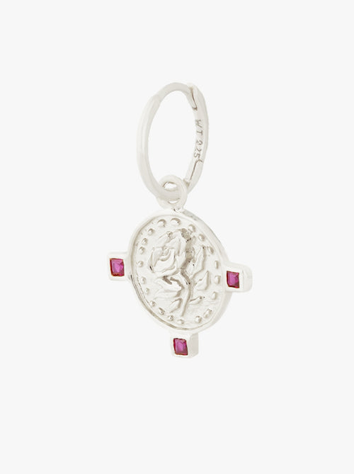 Thorns and Roses Earring Silver - Single Piece