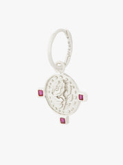 Thorns and Roses Earring Silver - Single Piece