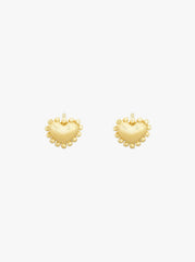 Eternal Heart Stud Gold Plated - 1 stuk