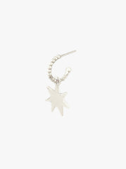 Starlit Whispers Earrings Silver - Pair