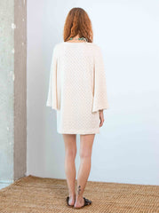 Crochet Mini Dress – Ecru