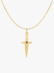 Sacred Sword Necklace Gold Plated - set