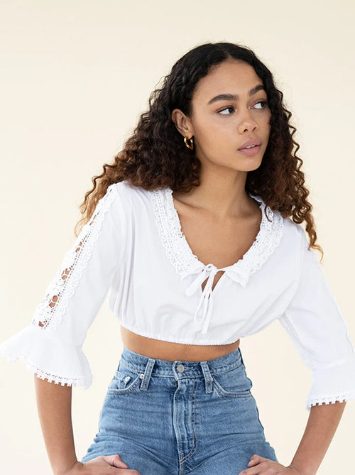 Miranda Crop - White